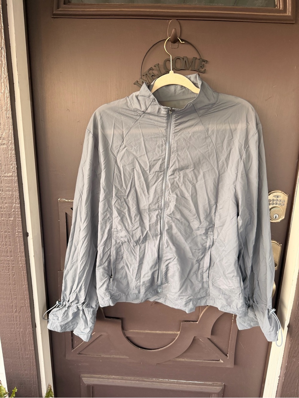 ZYIA Gray Lightweight Bomber Jacket